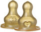 BIBS Rubber nipples for medium-flow bottles 2 pcs
