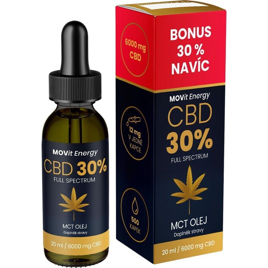 Movit Energy CBD 30% olio di canapa a spettro completo 20 ml