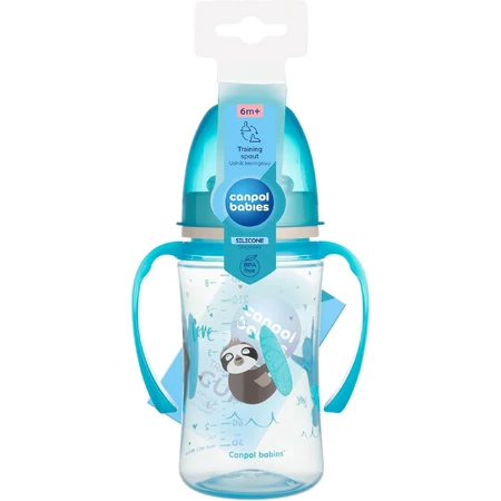 Canpol Baby Exotische Tiere Exotische Tiere Trainingsbecher blau 240 ml