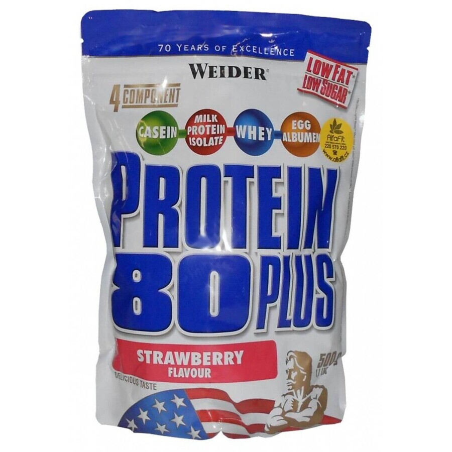 Weider Protein 80 Plus - Erdbeeren 500 g