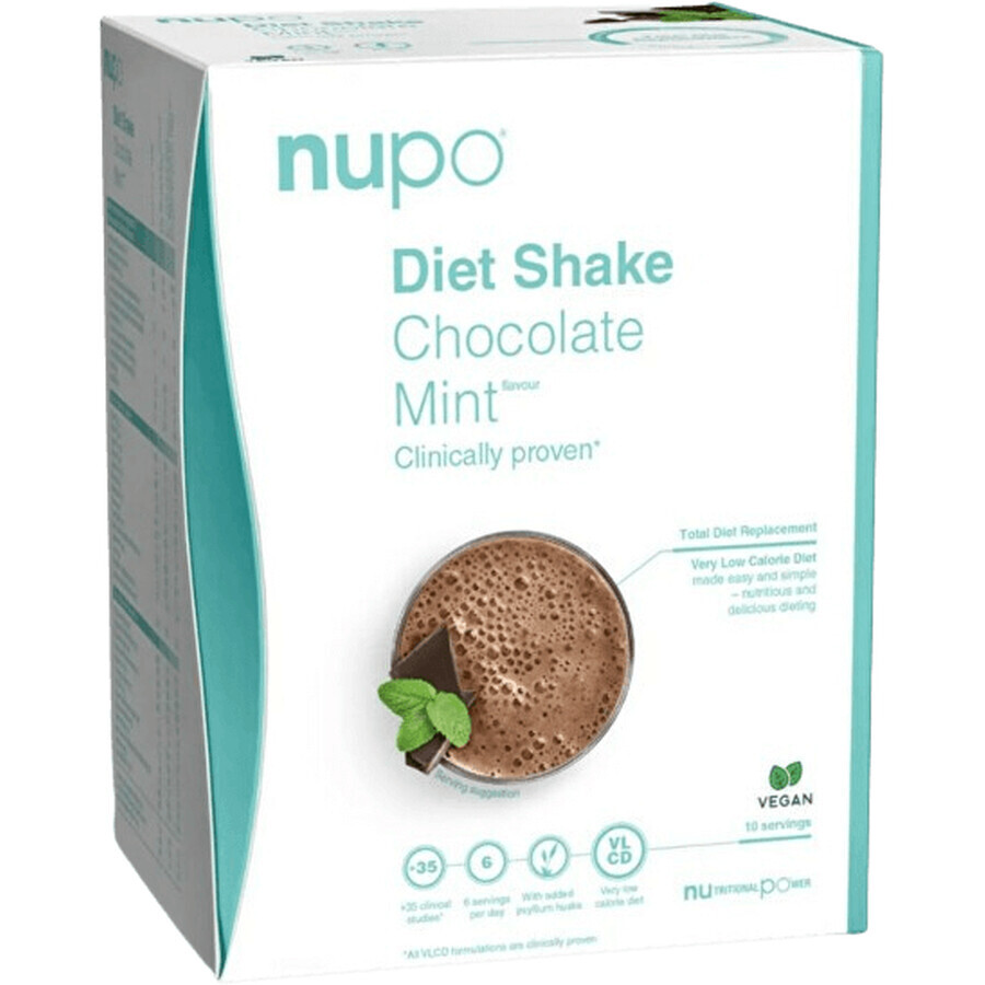 Nupo Diet Drink - Chocolate Mint , Vegan , 10 porții 320 g
