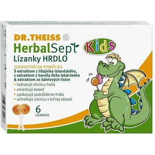 Dr Theiss HerbalSept Kids Throat Lollipops 6 pcs