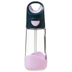 B. lattina Bottiglia Indaco/Rosa con cannuccia 450 ml