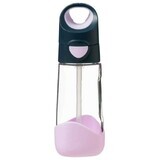 B. Dose Indigo/Pink Trinkflasche mit Strohhalm 450 ml