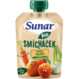 Sunar Biologische fruitzak van gemengde mango, wortel, abrikoos en venkel 100 g