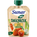 Sunar Bolsa de fruta ecológica de mango mixto, zanahoria, albaricoque e hinojo 100 g Sunar Bolsa de fruta ecológica de mango mixto, zanahoria, albaricoque e hinojo 100 g
