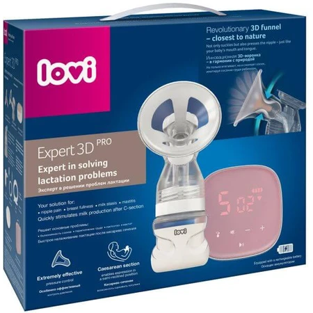 Extractor de leche eléctrico de dos etapas LOVI Expert 3D PRO