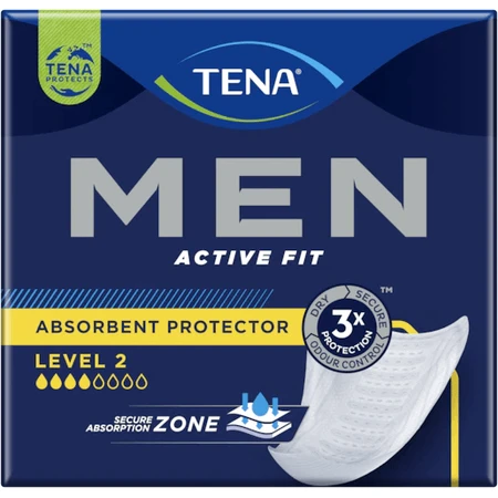Tena Men Level 2 compresas para la incontinencia masculina 20 unidades