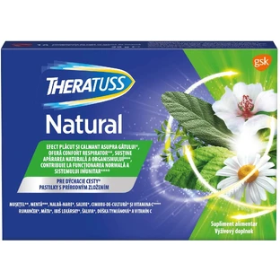 TheraTuss Natuurlijke zuigtabletten tegen keelpijn 16 tabletten