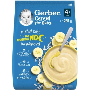 Gerber Papilla Buenas Noches con cereales y leche, plátano 230 g