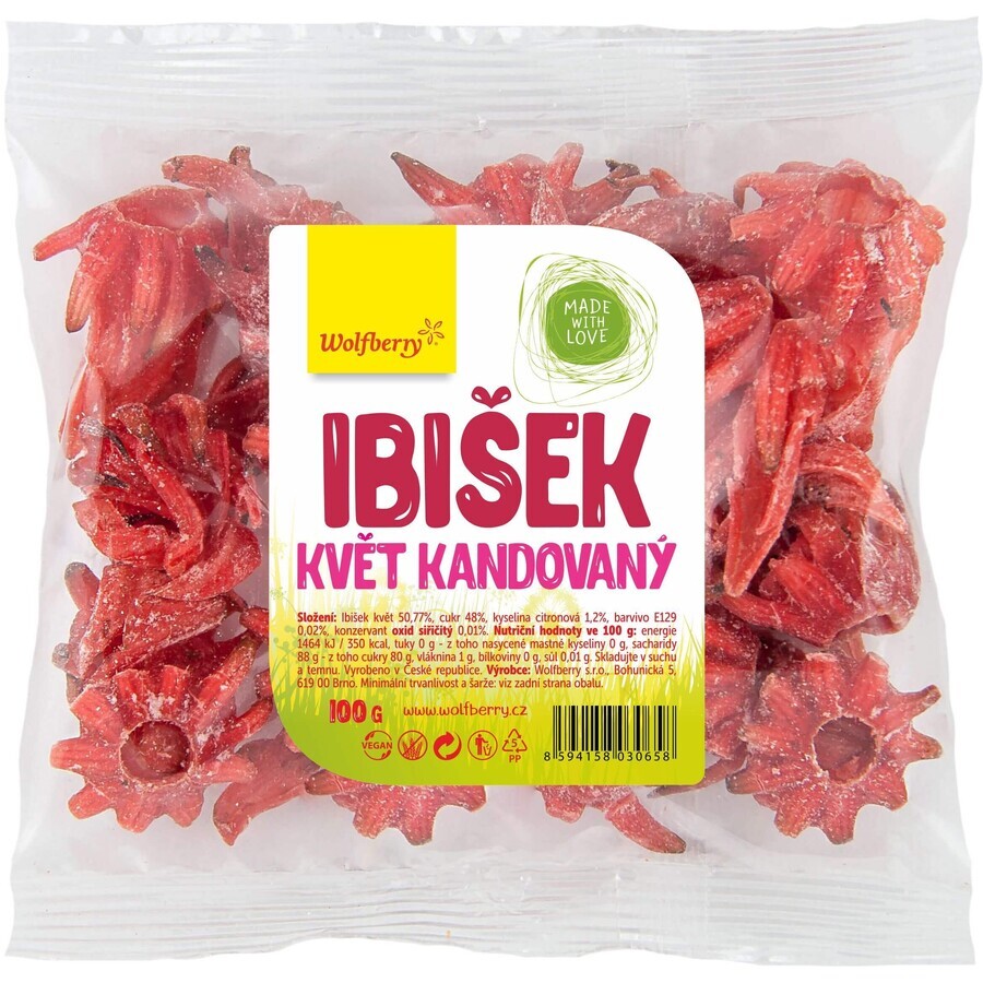 Fleurs confites de wolfberry et d'hibiscus 100 g