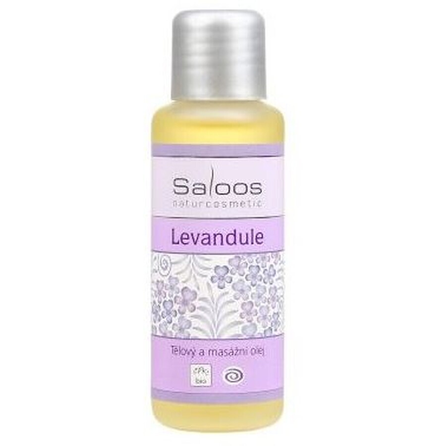 Saloos Aceite corporal de lavanda y aceite corporal de masaje de uso polivalente, 1x 50 ml