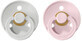 BIBS Colour Naturkautschuk-Sauger, Gr&#246;&#223;e 2, Haze/Blossom 2 St&#252;ck