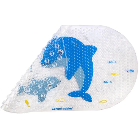 Canpol baby's Antislip badmat LOVE&SEA blauw, 1 st