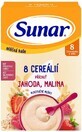 Sunar Brei mit 8 Getreidesorten Erdbeeren, Himbeeren 210 g