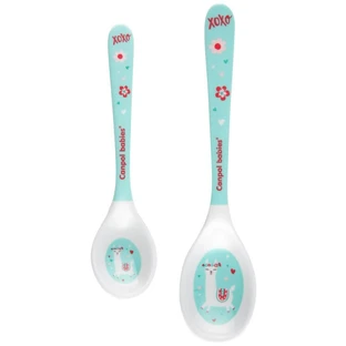 Canpol babies Cuillères en mélamine Animaux exotiques turquoise 2 pièces
