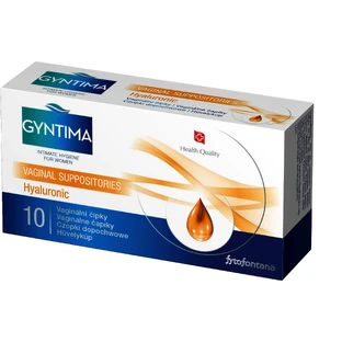 Gyntima Vaginal suppositories with hyaluronic acid. 10 pcs