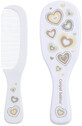 Canpol babies NEWBORN BABY Soft natural comb with brush - beige, 2 pcs