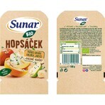 Sunar biologische fruitcapsule Hopscotch mango, banaan, peer en havermout 100 g