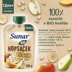 Sunar biologische fruitcapsule Hopscotch mango, banaan, peer en havermout 100 g Sunar biologische fruitcapsule Hopscotch mango, banaan, peer en havermout 100 g