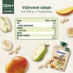 Sunar biologische fruitcapsule Hopscotch mango, banaan, peer en havermout 100 g Sunar biologische fruitcapsule Hopscotch mango, banaan, peer en havermout 100 g