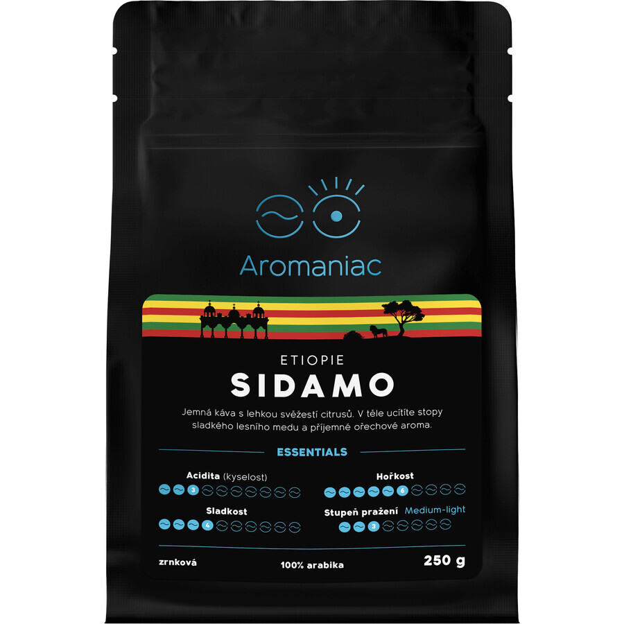 Aromaniac Ethiopië Sidamo, koffiebonen 250 g