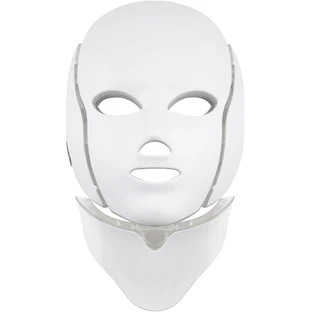 Palsar7 Mascarilla de tratamiento para cara y cuello con LED blanco