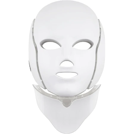 Palsar7 Mascarilla de tratamiento para cara y cuello con LED blanco