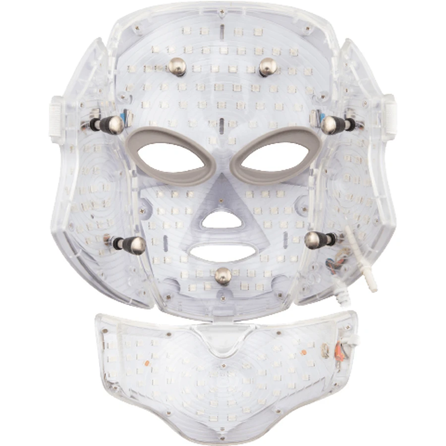 Palsar7 Mascarilla de tratamiento para cara y cuello con LED blanco