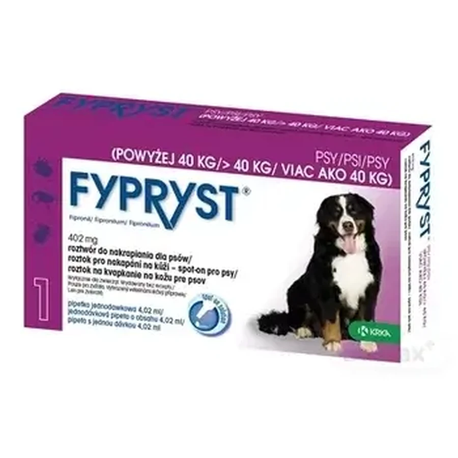 Fypryst 402 mg Honden boven 40 kg Oplossing voor huidinfuus voor honden 1 st