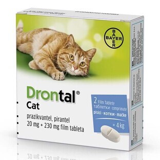 Drontal para gatos comprimidos 2 comprimidos