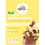 SLIM Queen Băutură dietetică cu aromă de ciocolată și banane VEGAN 396 mg