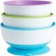 Ciotole Munchkin con ventose, blu/verde/viola 3 pz.