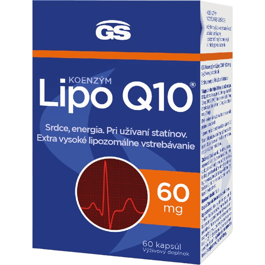 GS Lipozomaal Co-enzym Q10 60 mg 60 capsules