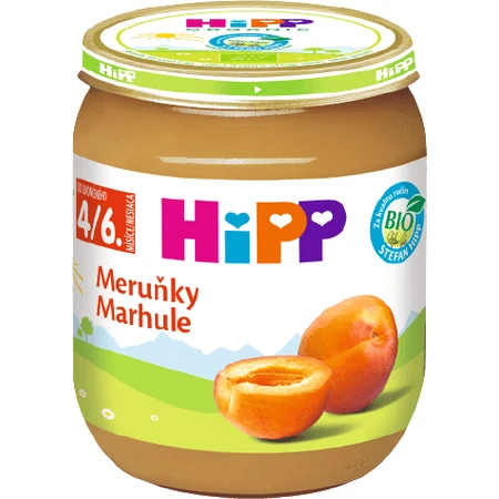 HiPP ORGAN ORGANIC abrikoos, 125 g