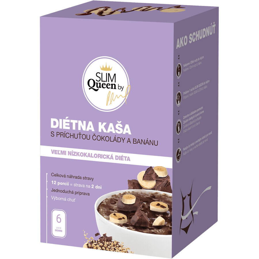 SLIM Queen Dieetpap, chocolade-banaan 396 g