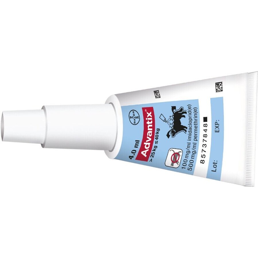 Advantix Spot-on pentru câini de peste 25 kg 4 ml