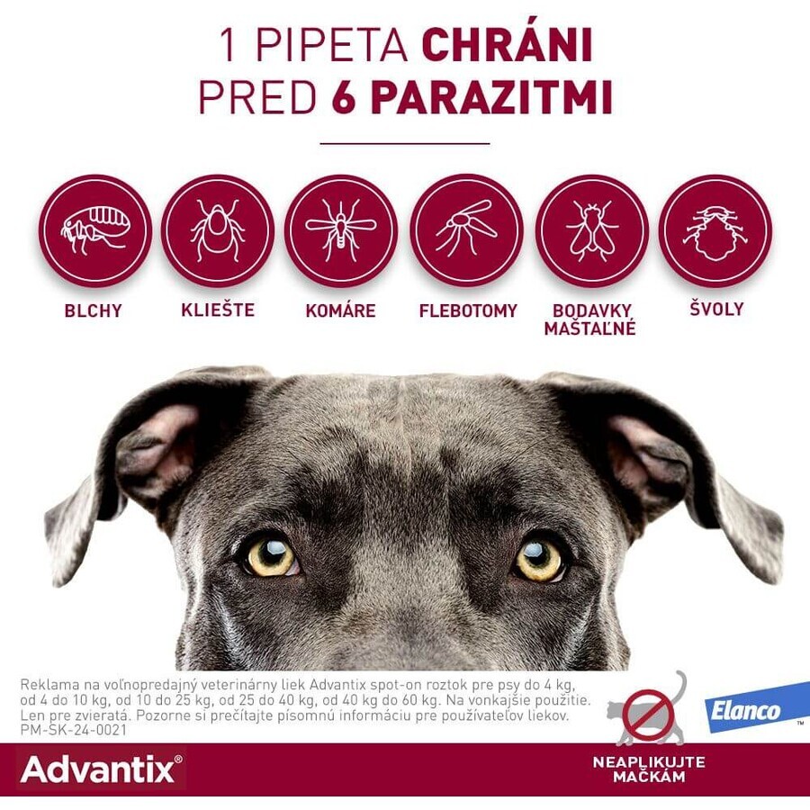 Advantix Spot-on pentru câini de peste 25 kg 4 ml