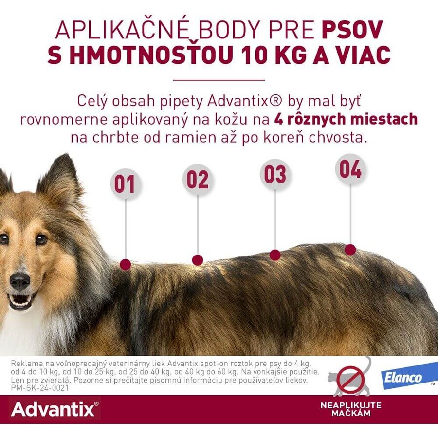 Advantix Spot-on pentru câini de peste 25 kg 4 ml