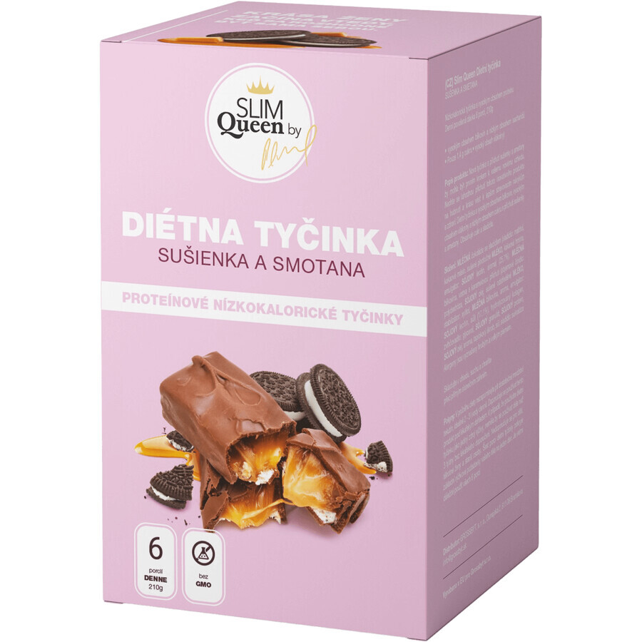 SLIM Queen Barre de régime, biscuits et crème 6 x 35 g