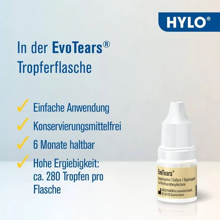 Hylo Eye Care EvoTears oogdruppels 3 ml