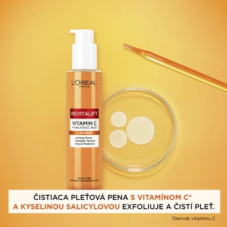 L'Oréal Paris Revitalift Espuma Limpiadora Clínica con Vitamina C, 150 ml 150 ml
