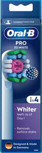 Oral-B Pro 3D White replacement heads 4 pcs