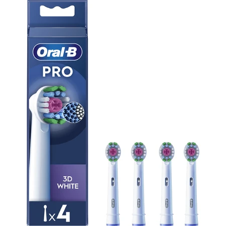 Oral-B Pro 3D White vervangingskoppen 4 stuks