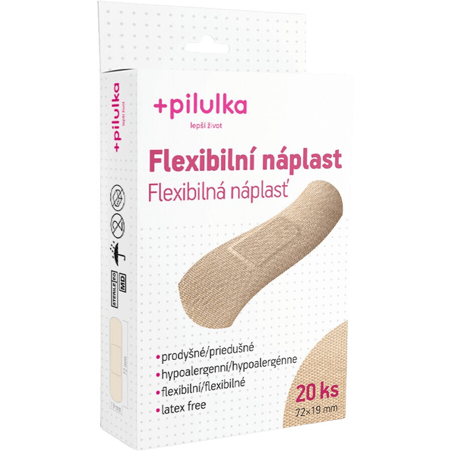 Pill Plasture flexibel 72 x 19 mm 20 stuks