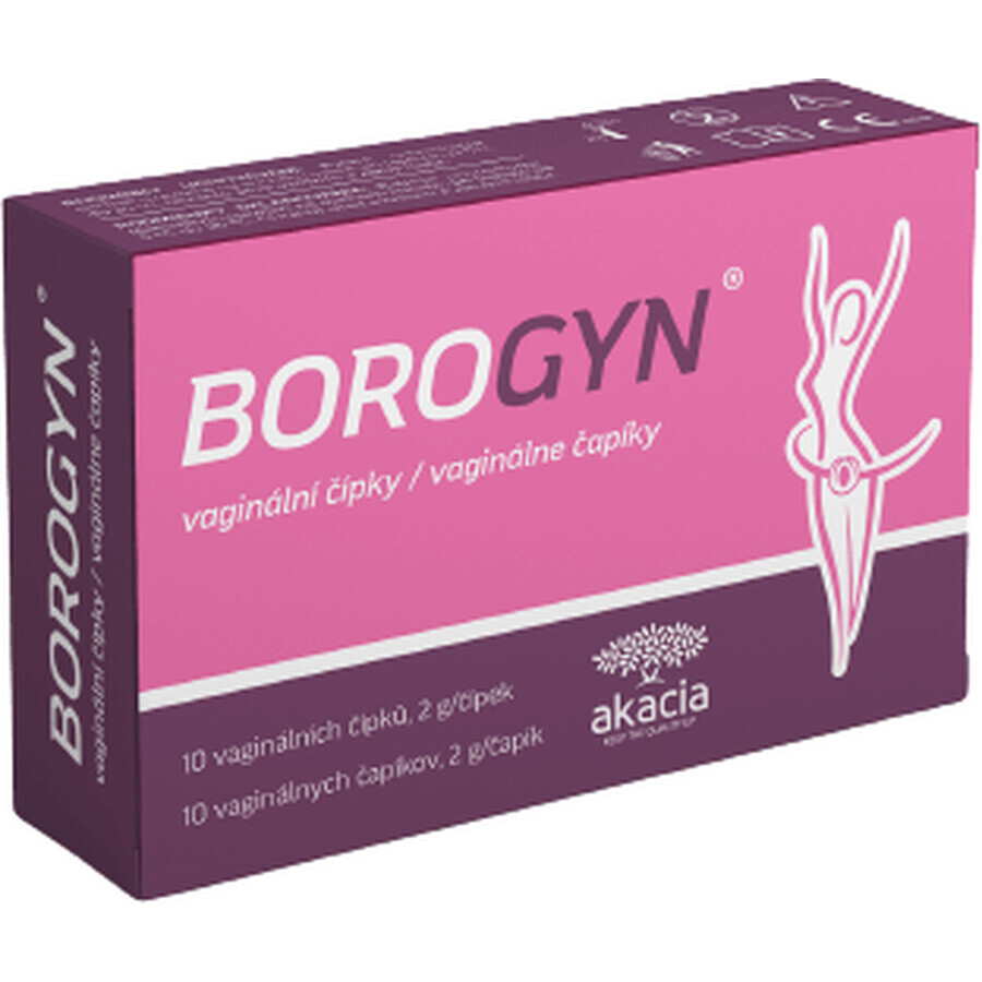 Borogyn vaginale capsule 10 x 2 g