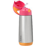 B. Box Trinkthermoskanne mit Strohhalm - rosa/orange 500 ml