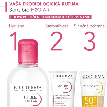 Bioderma Sensibio H2O AR micellair water voor de gevoelige huid met roodheid 250 ml