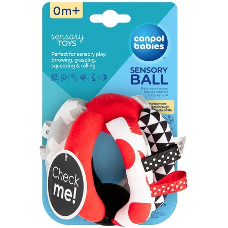 Baby Canpol Pelota de contraste Canpol con sonajero SENSORIAL