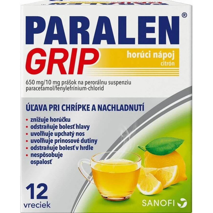 Paralen Grip Warmes Zitronengetränk 12 Portionsbeutel
